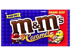 Шоколадное драже M&Ms Caramel (со вкусом карамели) 80 грамм