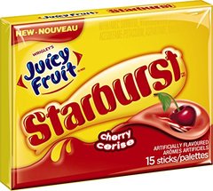 Wrigley's Starburst Juicy Fruit Cherry