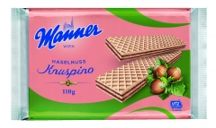 Вафли Manner Knuspino с ореховым кремом 110 гр