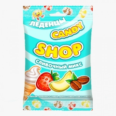 Карамель леденцовая "CANDYSHOP" Сливочный микс 80 грамм