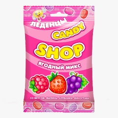 Карамель леденцовая "CANDYSHOP" ЯГОДНЫЙ МИКС 80 грамм