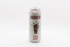 Напиток б/а газ. HERSCHI Cola со вкусом Мятной Колы (Россия) 450 мл ж/б