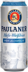 Пиво Рaulaner Вайссбир светлое нефильтр. б/а ж/б 500 мл