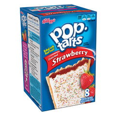 Печенье Pop Tarts 8 PS Frosted Strawberry с клубничной начинкой и глазурью 416 грамм